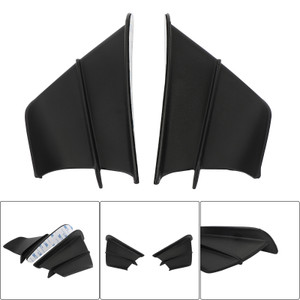 Black Side Winglet Wind Fin Spoiler Trim Cover For Honda Cbr650R Cbr500R Cb1000R
