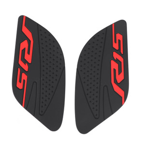 2X Side Tankpad Fuel Tank Protector Fit For Yamaha R15 V3 2017-2020 Rubber Black