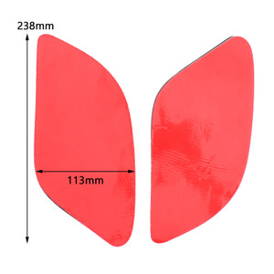 2X Side Tankpad Fuel Tank Protector Fit For Yamaha R15 V3 2017-2020 Rubber Black
