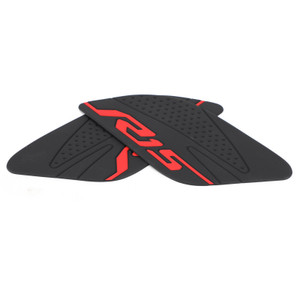2X Side Tankpad Fuel Tank Protector Fit For Yamaha R15 V3 2017-2020 Rubber Black