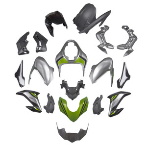 Silver Green Injection Plastic Bodywork Fairing Fit for Kawasaki Z900 2017-2019