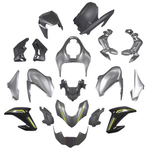 Injection Plastic ABS Bodywork Silver Fairing Fit for Kawasaki Z900 2017-2019