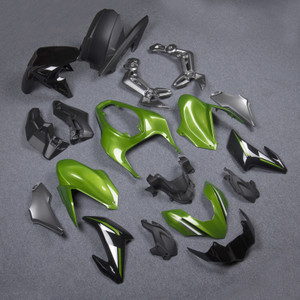 Injection Plastic Bodywork Silver Green Fairing Fit for Kawasaki Z900 2017-2019