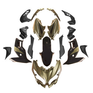 Injection ABS Plastic Bodywork Fairing Fit for Kawasaki VERSYS650 2015-2021 Black gold