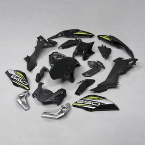 Injection ABS Plastic Bodywork Fairing Fit for Kawasaki Z650 2017-2019 Black