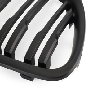 Gloss Black Dual Front Kidney Grille Fit BMW X5M F85 X6M F86 X5 F15 X6 F16 13-18