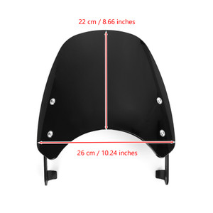 ABS Motorcycle Windshield WindScreen for Triumph Speed Twin 1200 2019-2021 BLK