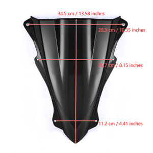 Windshield Windscreen Protector for Kawasaki Ninja ZX25R ZX-25R 2020-2024 BLK