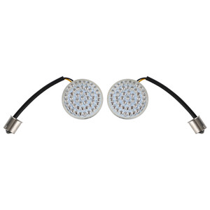 1156 Rear LED Turn Signal Insert Lights for Dyna Touring Street Road Glide 883 Amber