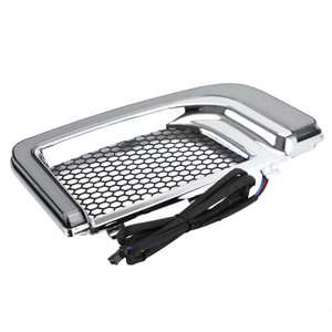 Tracer LED Lower Fairing Lower Grills Lights For Electra FLH/T Road Glide Silver
