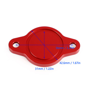 CNC Engine Oil Filter Cap Cover For Ducati Monster 696 821 937 1100 1200 Red