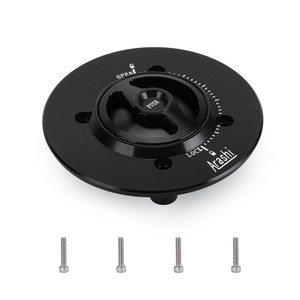 CNC Keyless Fuel Gas Tank Cap Black Fit for Kawasaki EX400 Ninja 400 2018-2019
