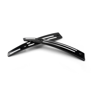 Windshield Double Light Gliding Stripes Trim For Harley Road Glide (2014-2017) Black