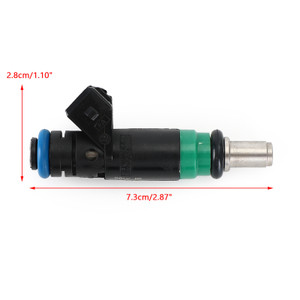 4pcs Fuel Injectors 98MF-BB Fit Ford Fiesta V 2001-2008 Fusion 2002-2012 1.4L