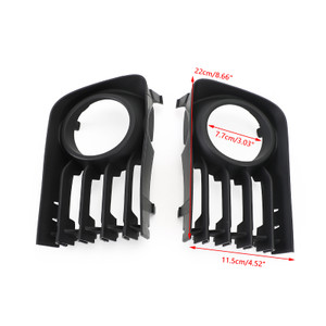 2pcs Bumper Fog Light Grille Grill Trim Cover Fit Toyota Prius 2004-2009 05 06 07 08 Black