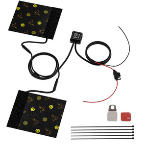 Heated Hand Grips Pad Multi-Temperature 12V Handlebar Heater For Motorcycle