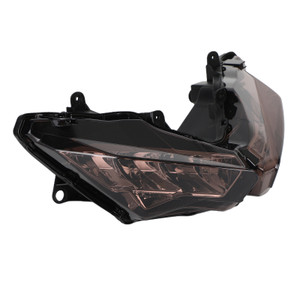 Front Headlight Grille Lamp Grille Protector Smoke For Kawasaki Ninja 400 18-21