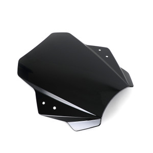 Universal Motorcycle Adjustable Wind Screen Windshield 22MM 25MM 28MM Handlebar BLK