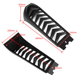 Front Chin Spoiler Lower Radiator Cover for Softail Breakout Fat Bob 2018-2021 Black