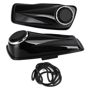 6.5 inch Saddlebag Lid Bra Covers Harley Touring Electra Street Glide 14-21,Black 6.5" Saddlebag Speaker Lids For Harley Touring Road King Glide 2014-2021,6.5" Gloss Black Saddlebag Lids Saddle Bag Cover For Harley Classic Glide 14-21