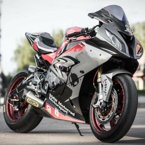 BMW S1000RR 2009-2014 Injection Fairing Kit Bodywork Plastic ABS Red Grey