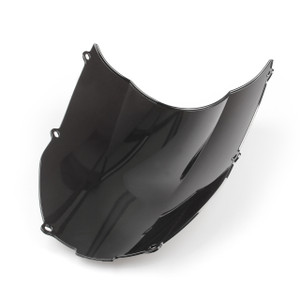 Windscreen Windshield Kawasaki Ninja ZX6 R 636 (2000-2002), Double Bubble, Black