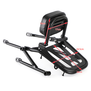 Passenger Sissy Bar Backrest Luggage Rack for Honda REBEL CMX500 CMX300 2017+