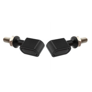 LED Rear Mini E Mark Turn Signal Indicator For Sportster Touring Dyna Black Smoke