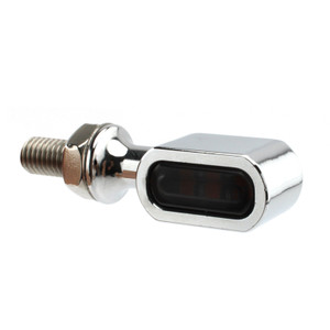 LED Rear Mini E Mark Turn Signal Indicator For Sportster Touring Dyna Chrome Smoke