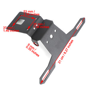 License Plate Holder Frame Bracket fit for Kawasaki ZX-6R 2019-2021