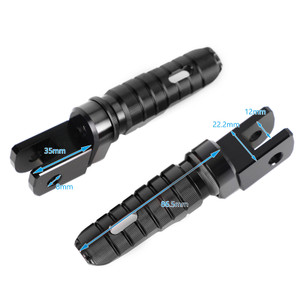 Front Footrests Foot Peg for Triumph Street Triple 765/R/S/RS Daytona 675/R BLK