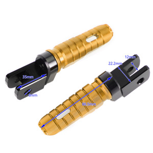 Front Footrests Foot Peg for Triumph Street Triple 765/R/S/RS Daytona 675/R Gold