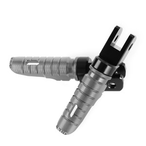 Front Footrests Foot Peg for Triumph Street Triple 765/R/S/RS Daytona 675/R Gray