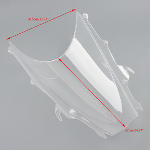 Windshield WindScreen Double Bubble For Triumph Daytona 675 2009-2013, Clear