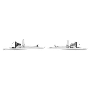 Pair Chrome Front Side Fender Trim Finisher 51117338569/570 For BMW F25 F26 X3