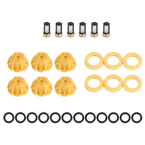 6PCS Fuel Injectors Repair Seal Kit Fit BMW 328is 528i Z3 M3 E36 E38 E39 E46