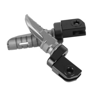 Front Footrests Foot Peg for Aprilia RSV4 Factory 2009-2022 Tuono 660 2021-2022 Gray