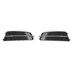 2014-2018 Audi A6 C7 S-Line Front Bumper Lower Grille Grill Black Chrome