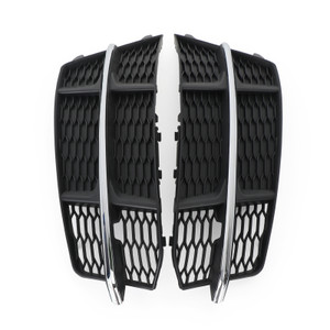 2014-2018 Audi A6 C7 S-Line Front Bumper Lower Grille Grill Black Chrome