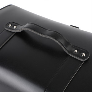 Motorcycle Rear Tail Seat Back Saddle Pack Shoulder Carry Bag Universal Black
