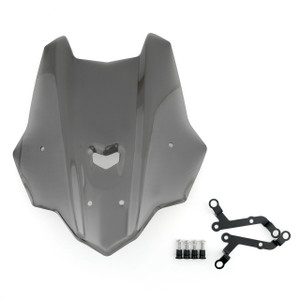 Windshield Windscreen and Mount Bracket Set For Yamaha MT-10 MT10 FZ-10 FZ10 16-18 Smoke