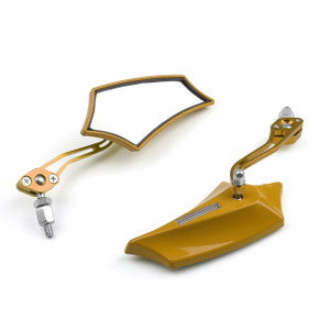 8MM 10MM Universal CNC Machined Mirrors Maple Gold