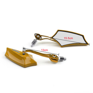 8MM 10MM Universal CNC Machined Mirrors Maple Gold