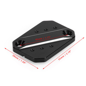 CNC Front Brake Reservoir Cap Black For Yamaha YZF-R125 14-21 MT125 MT-125 16-21