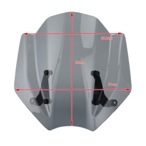 New ABS Motorcycle Windshield WindScreen for Triumph Trident 660 2021 Gray
