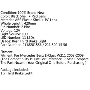 Rear,Tail,Third,3RD,Stop,Brake,Light,Lamp,For,Benz,E-Class,W211,2003-2009,UA