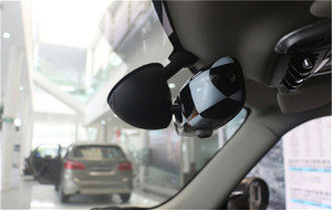Black Checkered Pattern Rear View Mirror Cover For BMW MINI Cooper R55 R56