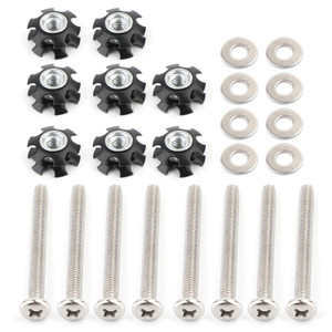 Set of 8 RV LADDER REPAIR KIT nuts Stainless Bunk Motorhome Parts Camper Trailer Coach