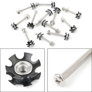 Set of 12 RV LADDER REPAIR KIT nuts Stainless Bunk Motorhome Parts Camper Trailer Coach
