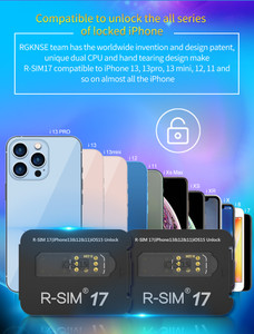 R-SIM 17 Nano Unlock RSIM Card Fit for iPhone 13 12 mini 12 Pro XS MAX 8 IOS 15